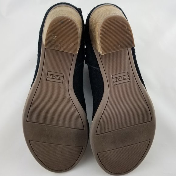 Toms | Majorca Peep Toe Bootie Suede Perforated - Picture 8 of 8
